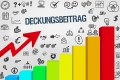 Foto: Aussteigendes Balkendiagramm mit Schriftzug Deckungsbeitrag